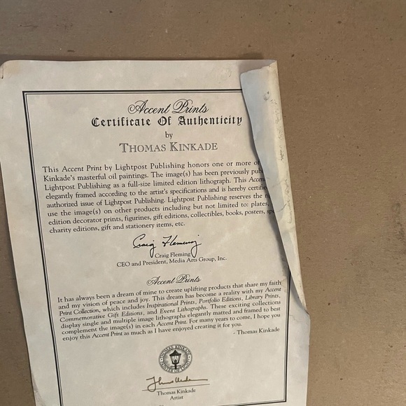 Thomas Kinkaid pictures , with the certificate of authenticity. - Picture 13 of 16